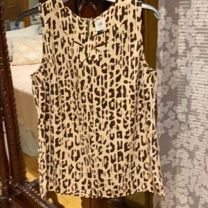 Cabi Leopard print top